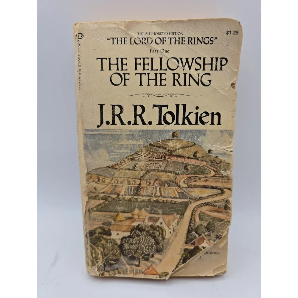 The Fellowship of the Ring by JRR Tolkien 1978 Ballantine Vintage Paperback